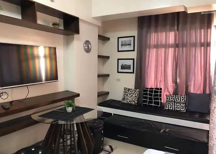 Mabolo Garden Flat A3 Free Rooftop Pool, Short Walk Ayala Mall Appart hôtel